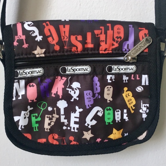 Lesportsac Alphabet Pattern Crossbody Bag - Picture 3 of 8